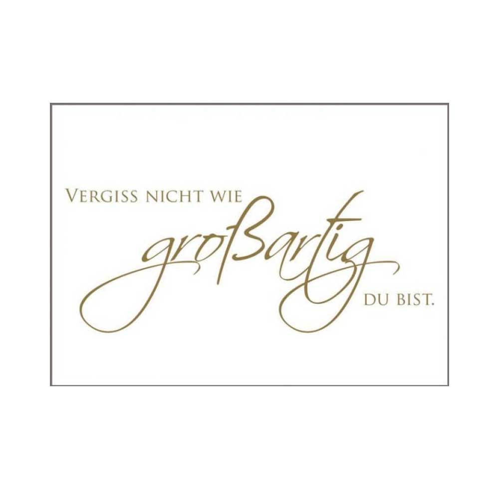 Wunderwort Postkarte " großartig"