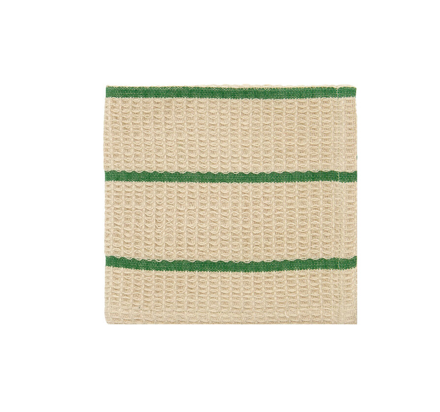HOUSE DOCTOR Spültuch RENA  Sand-Grün gestreift von house doctor ,ca. 30 x 30 cm, pro Stück