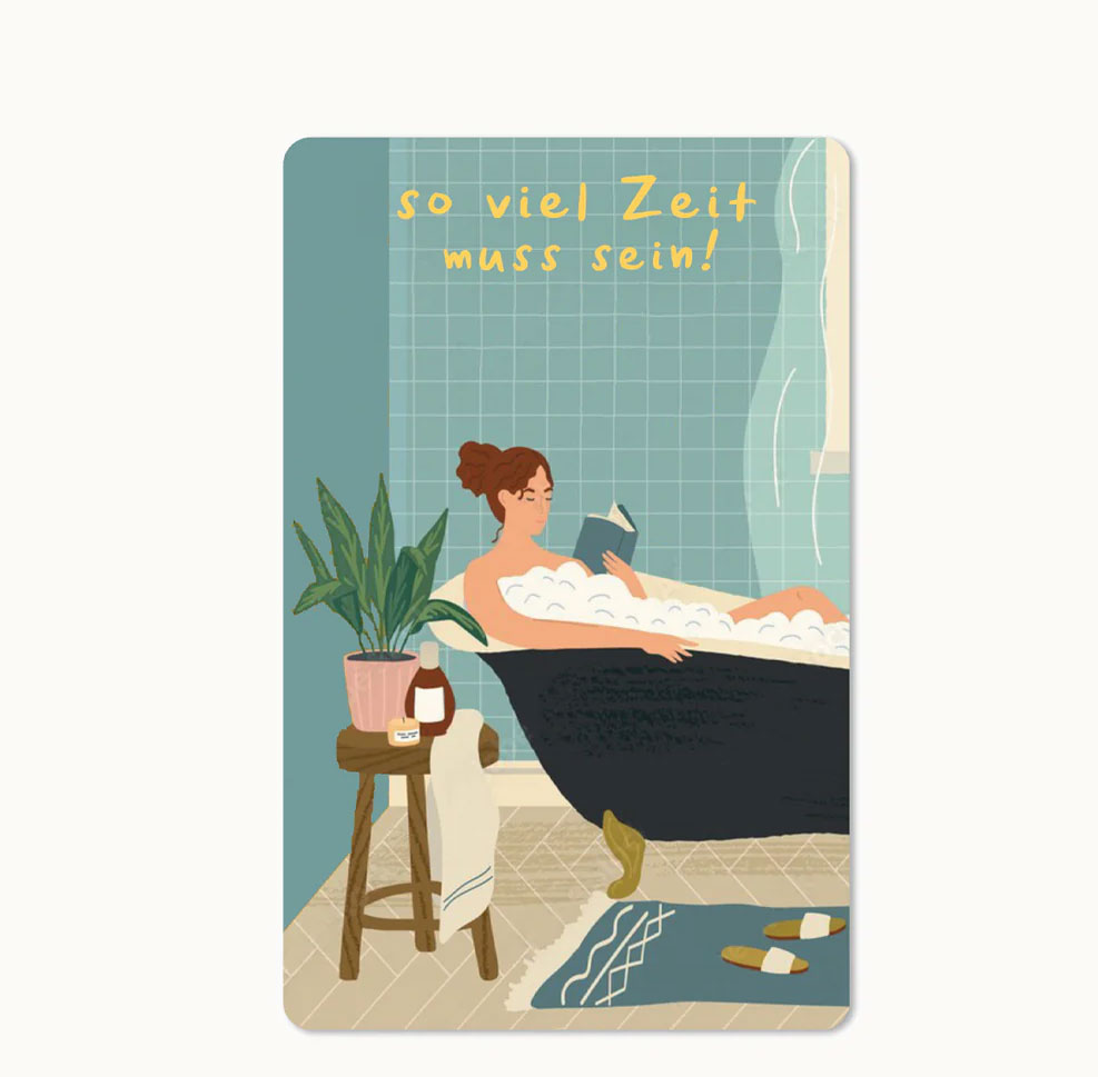 Lunacard Postkarte So viel Zeit muss sein