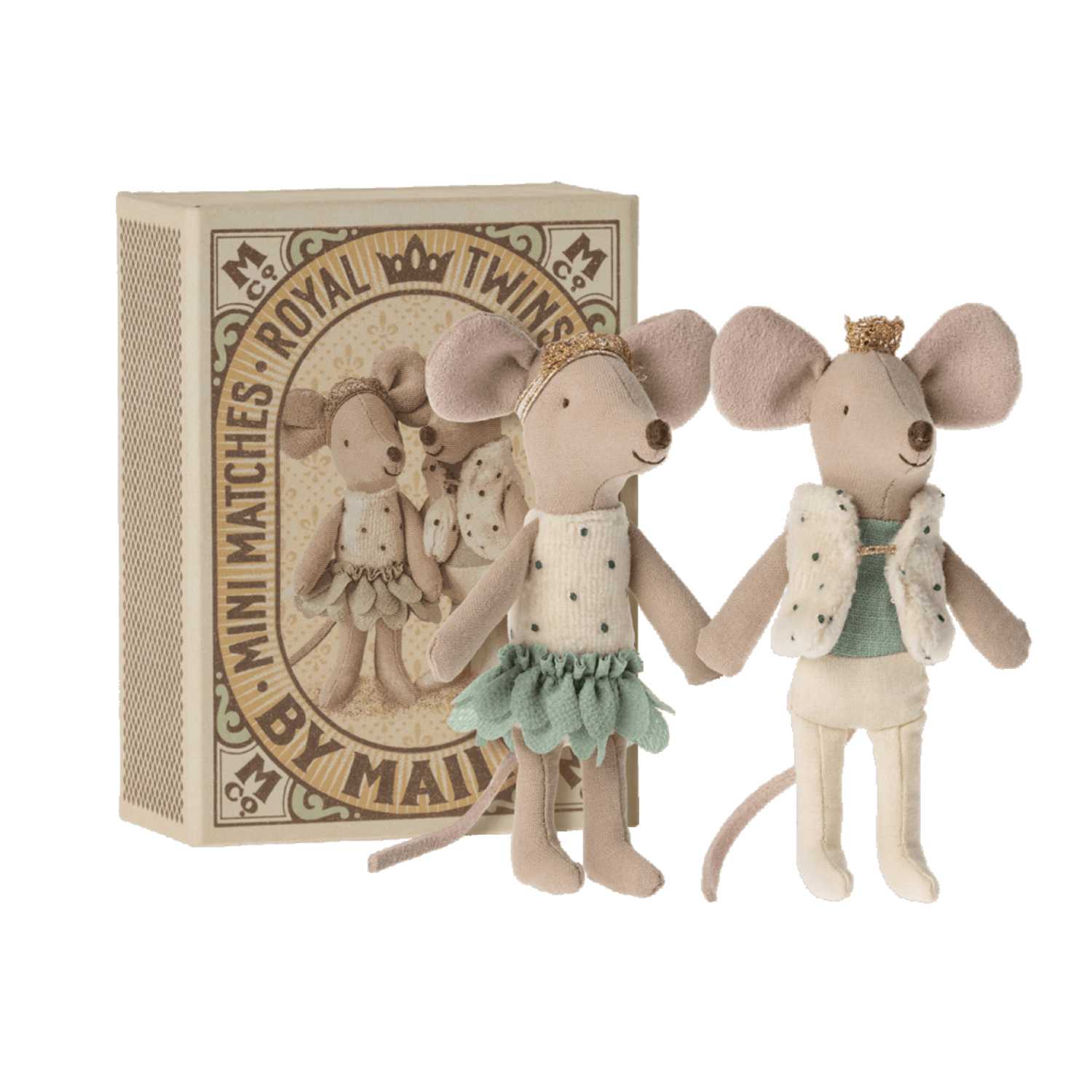 Maileg Royale Zwillinge, Royal twins mice, Little sister and brother in box