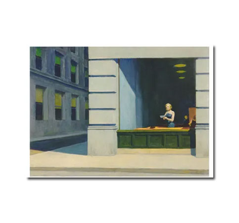 Edward Hopper Postkarte "New York Office, 1962" , Kunst