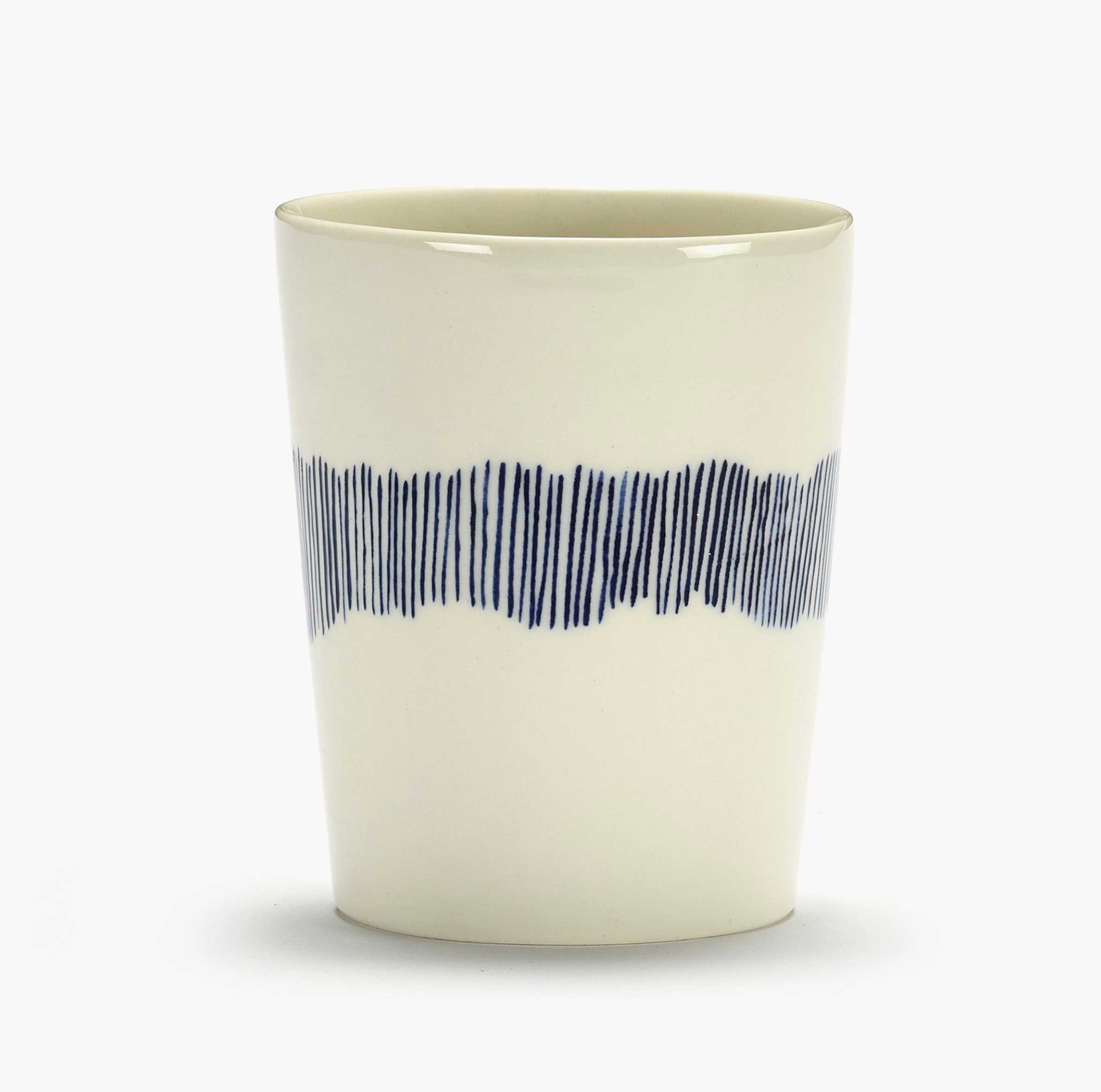 Ottolenghi Teetasse 33cl weiss - blaue Streifen Feast