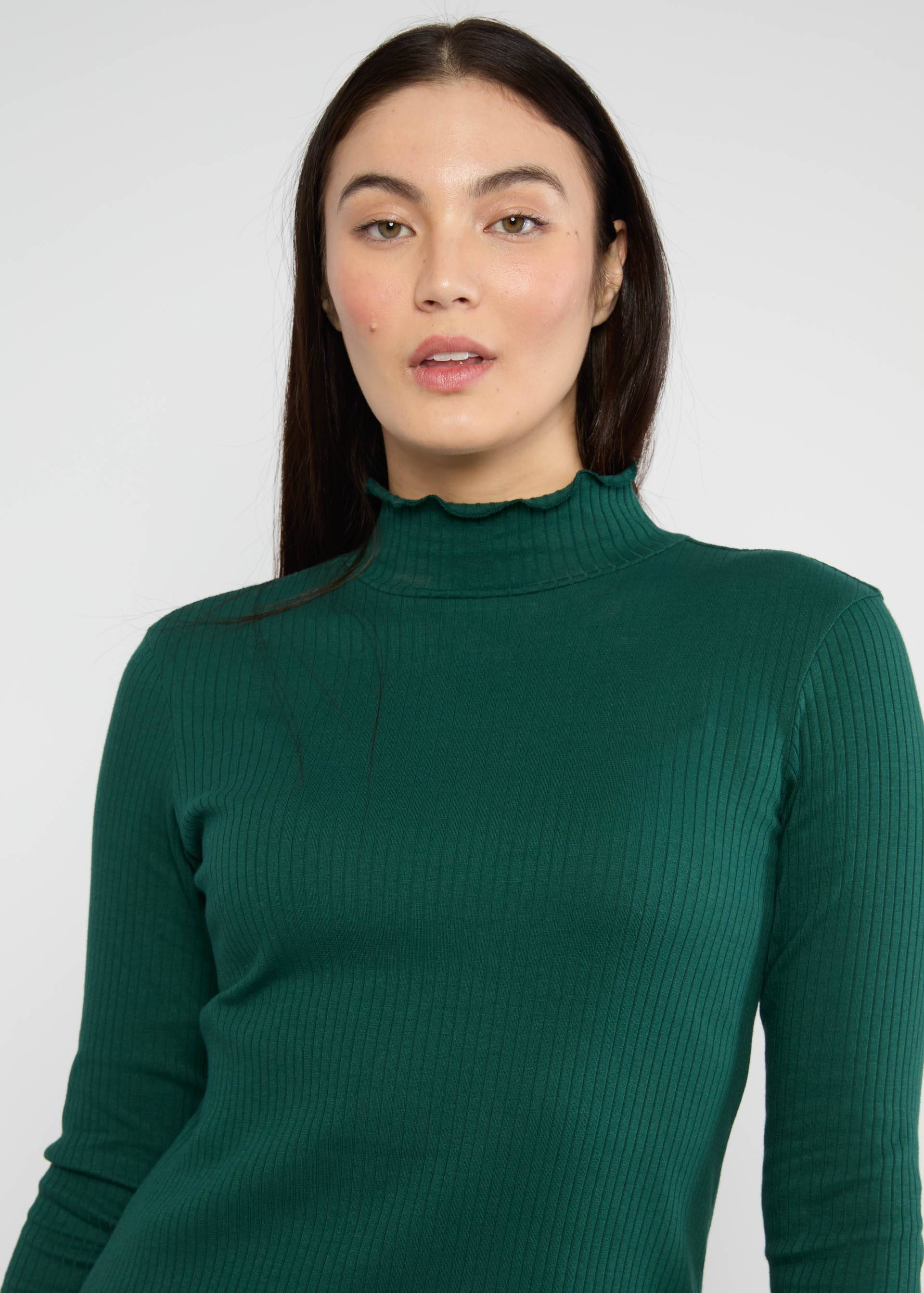 % Blutsgeschwister Midikleid The Bodyconscious - emerald dahlia green