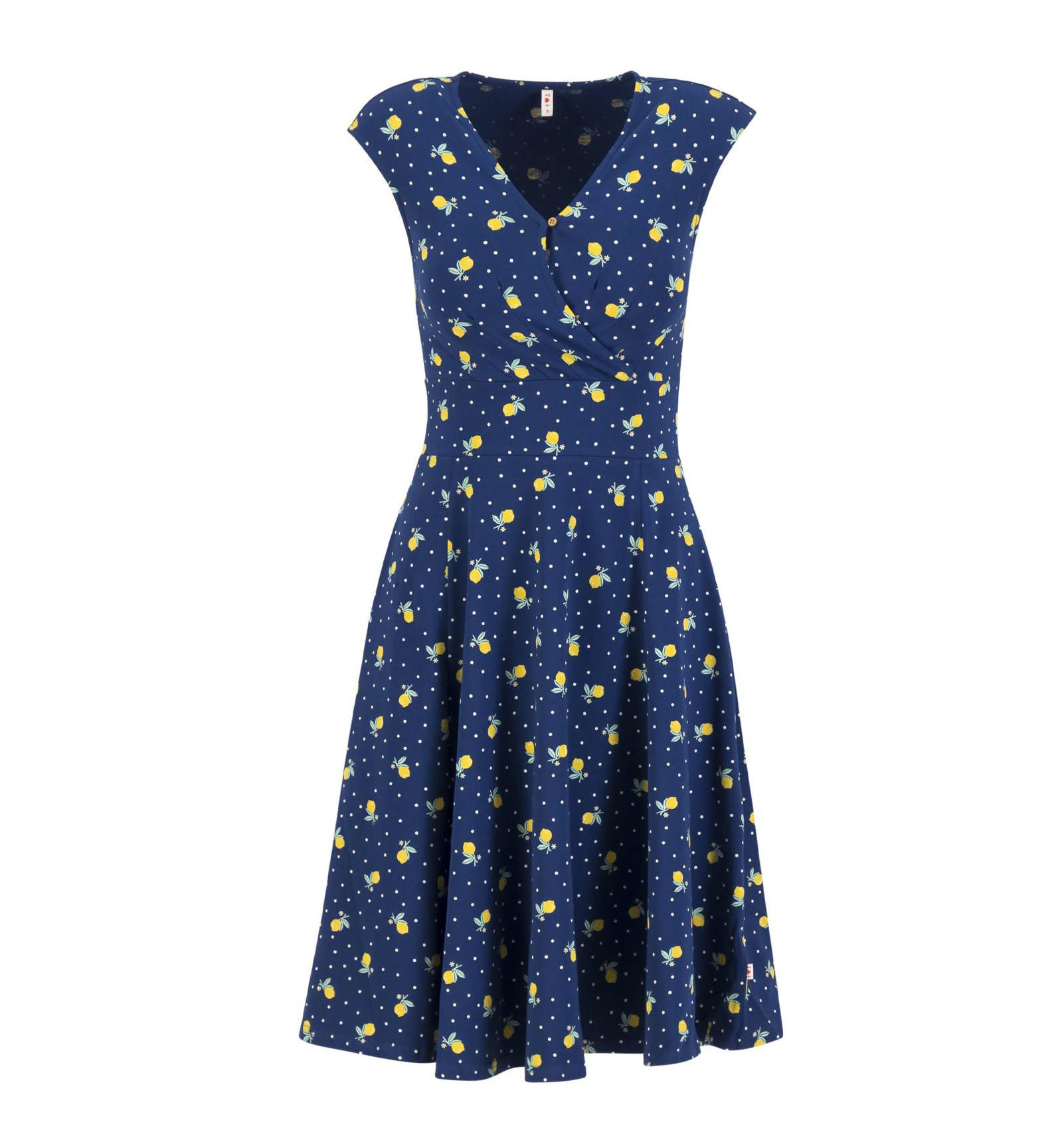 Blutsgeschwister Sommerkleid Shalala Tralala in Love - lemon rain, kleine Zitronen