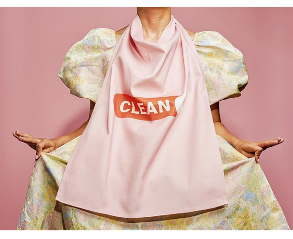 Geschirrtuch CLEAN , rosa, Organic Kitchen Towel