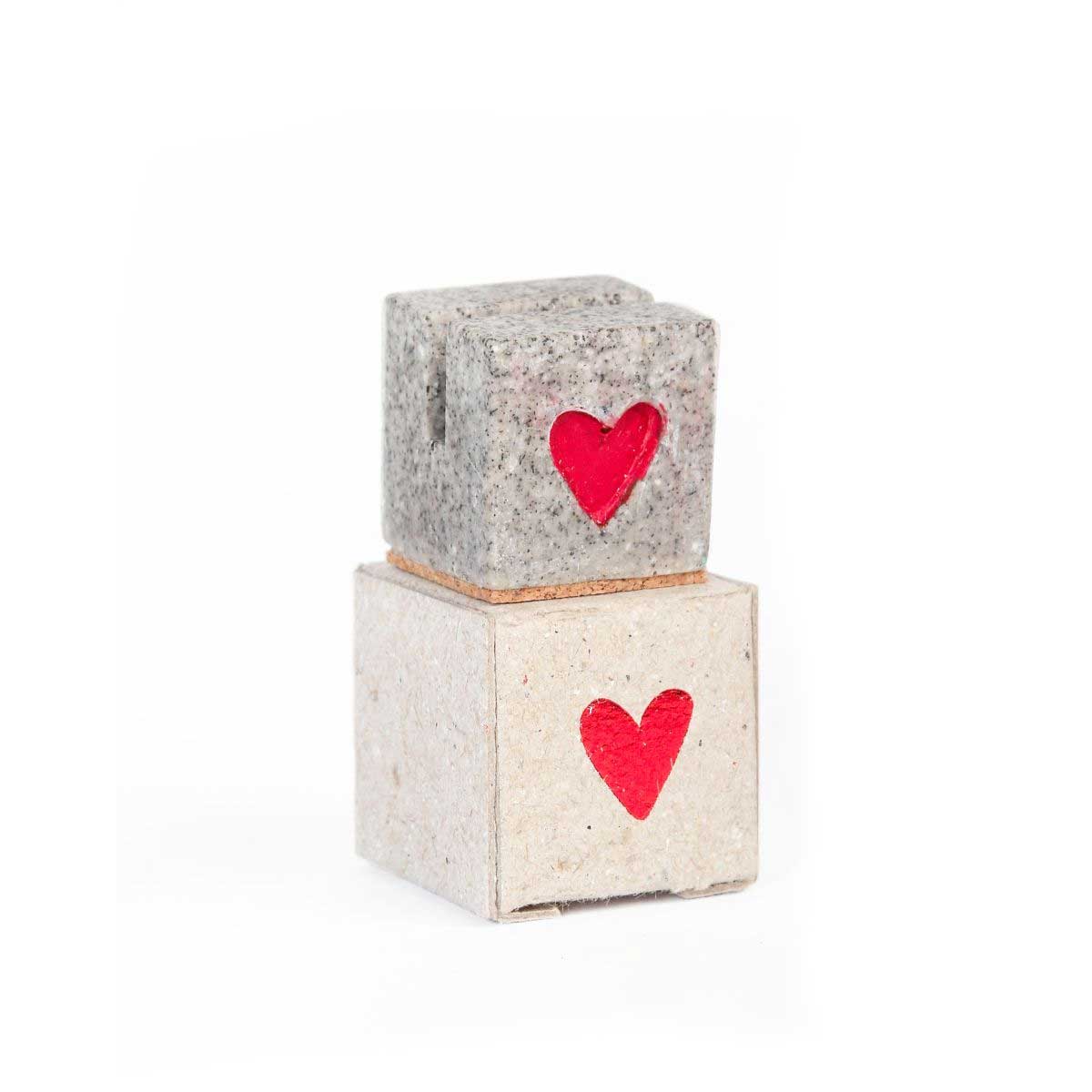 Good old friends Mini Kartenhalter "Rotes Herz" , ca. 2,3 x 2,3 cm