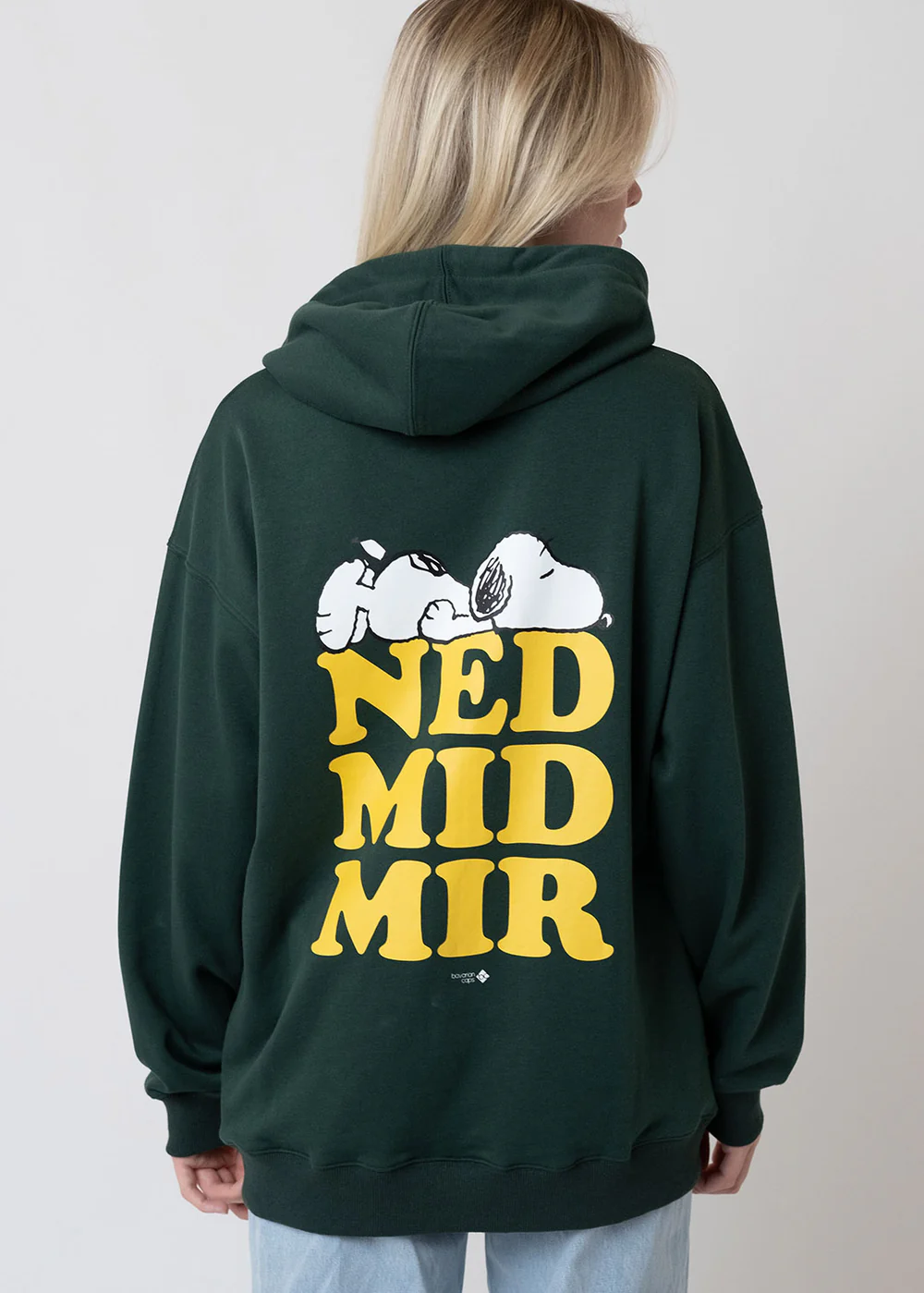 Peanuts Hoodie "Peanuts: Ned mid mir" - dunkelgrün, UNISEX, Oversize