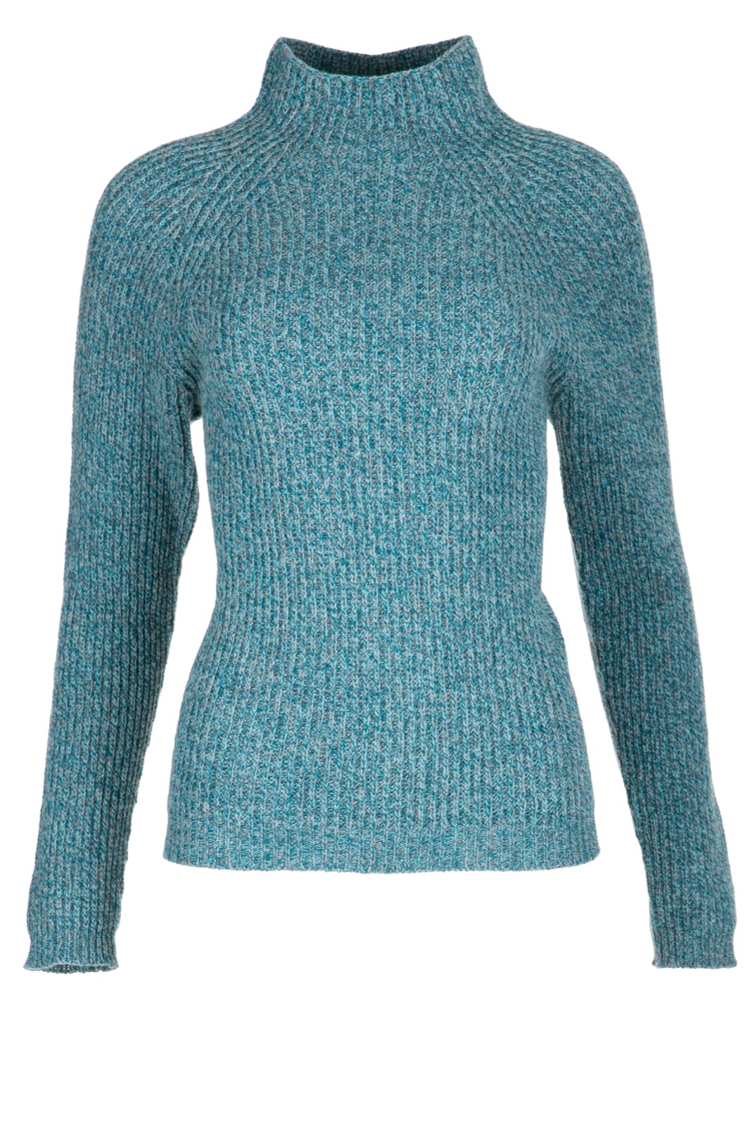 DUNQUE Perlf. Kelchpulli Knit & Wear , Farbe wasser-multi, 100 % Wolle, Made in Germany