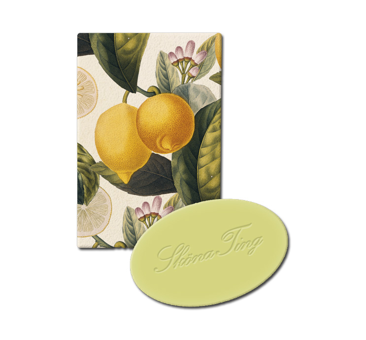 Sköna Ting Gästeseife "Lemons", Duft: Zitrone, 25 g aus Schweden 