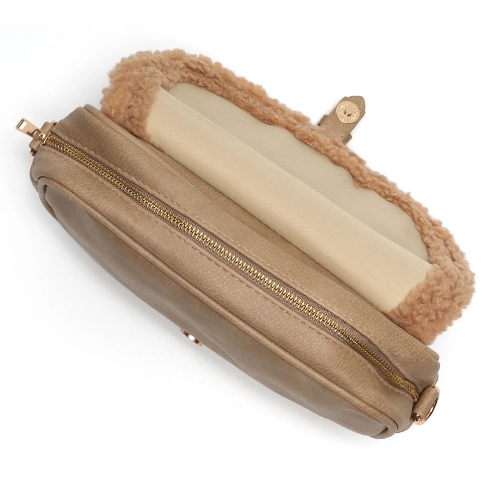 % LOT83 Tasche Bella Nr. 4, beige, Umhängetasche