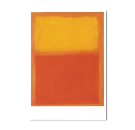 Postkarte Mark Rothko "Orange und Gelb/ Orange and Yellow/ Orange et jaune, 1956" Kunst 