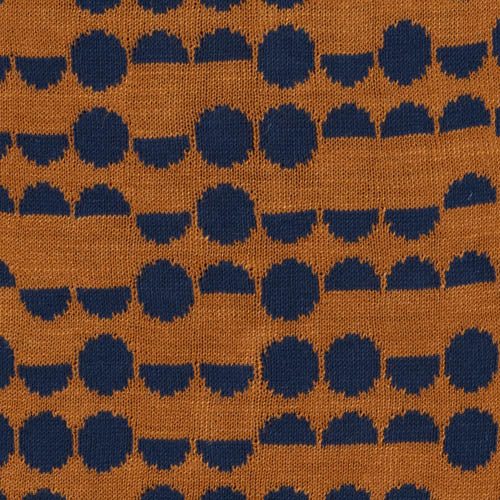 McKernan Schal "STIPPLE" AMBER NIGHT,  ca. 28 x 170 cm , 50 % Baumwolle  50 % Seide , Sommerschal , Terra-Dunkelblau