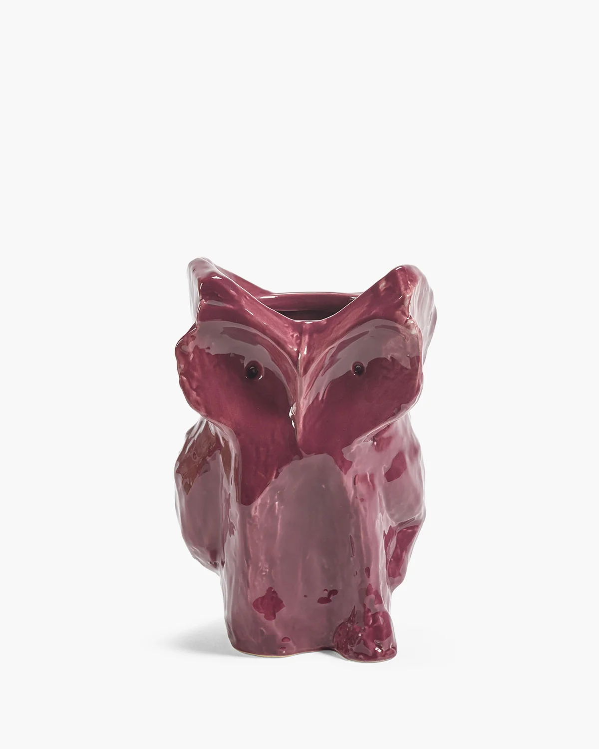 Eule Vase S aubergine After Midnight, Kollektion Midnight creatures von Marni, Höhe ca. 23 cm