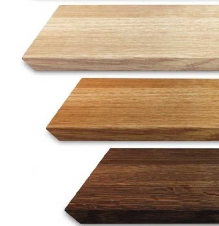 Raumgestalt  kleines Brett aus Eiche dunkel, 14 x 28 x 1,1 cm