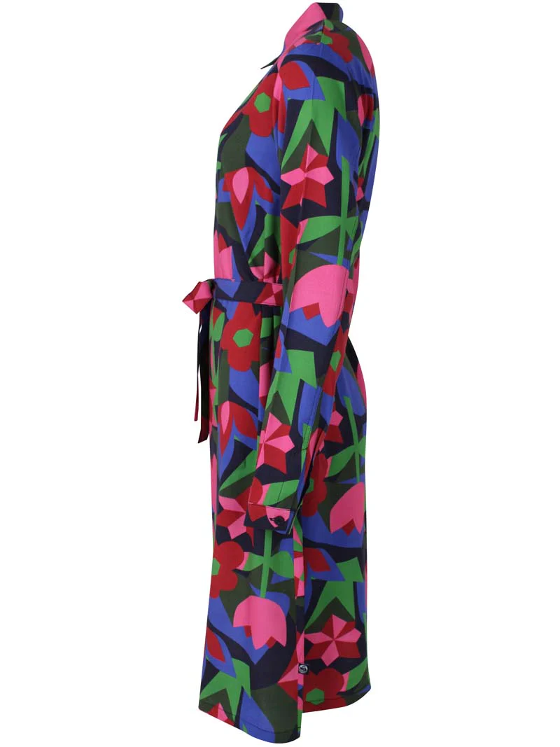 % Danefae Daneheritage Kleid Viscose Dress Dark Navy GEOFLEUR