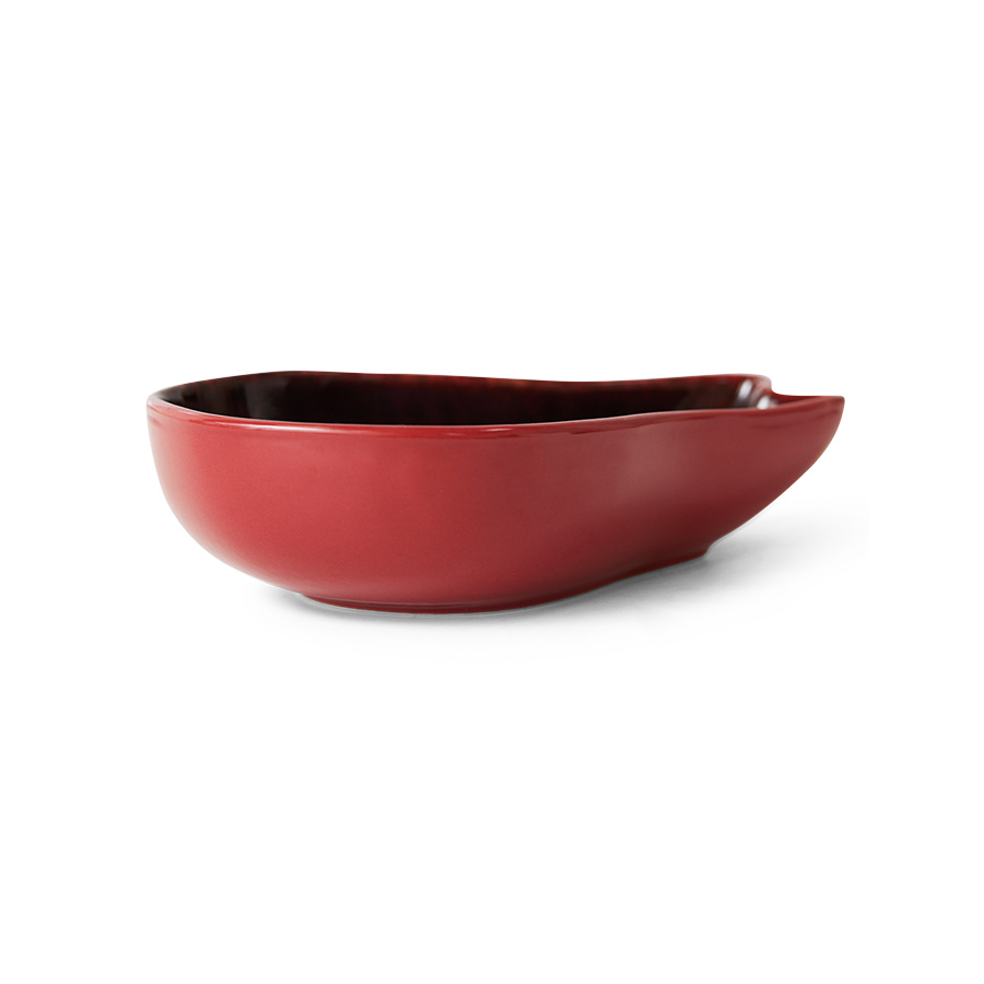 HKliving Shell tapas bowl, dragonfruit, D. ca.  17 x 11 x 4,8 cm