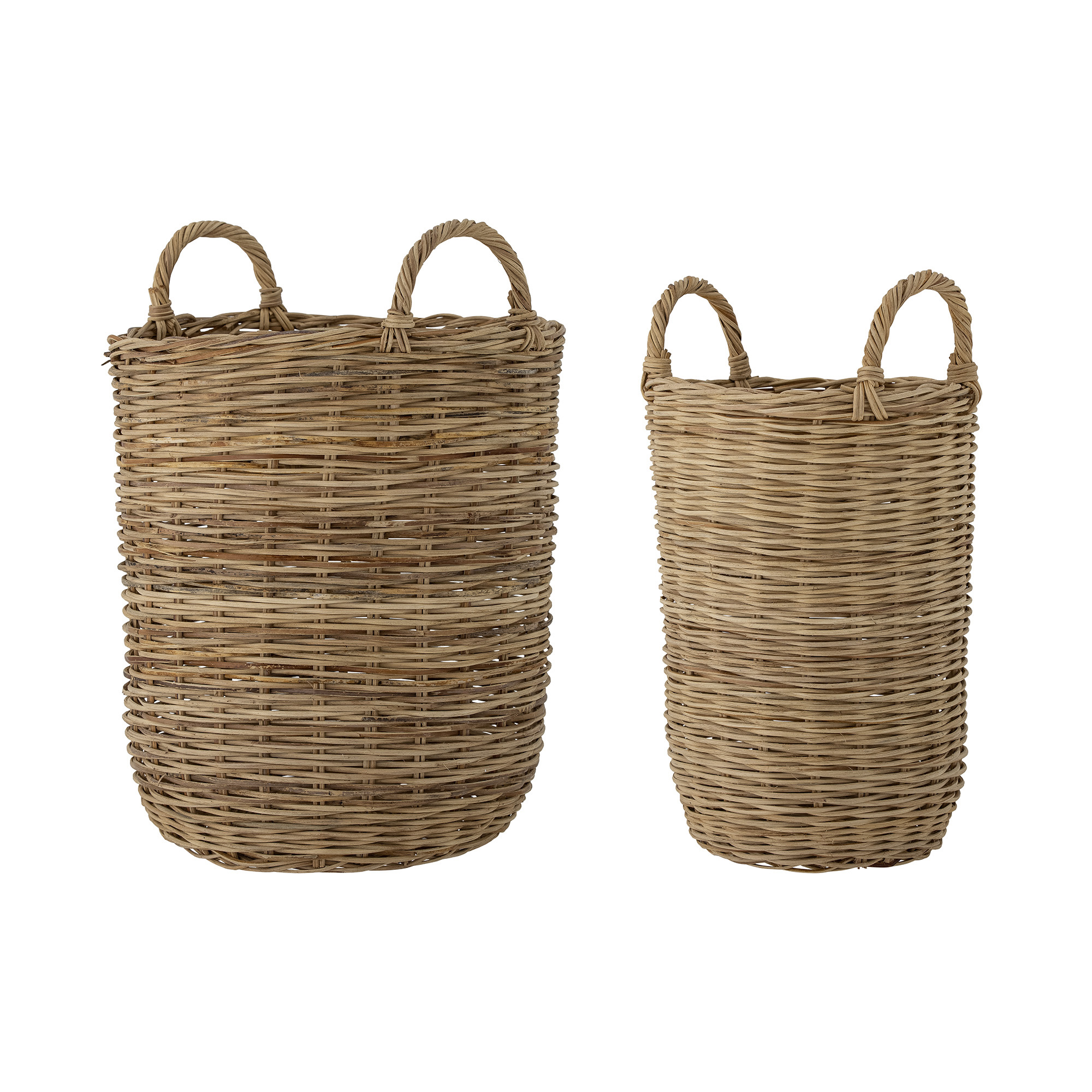 Sede Korb medium, Braun, Rattan von Bloomingville, ca. 27 x 49 cm