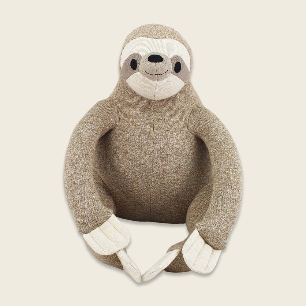 Kuscheltier Faultier von Ava & Yves , ca. 17 cm , hellbraun meliert
