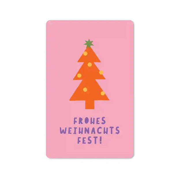 Lunacard Postkarte Weihnachten Frohes Weihnachtsfest