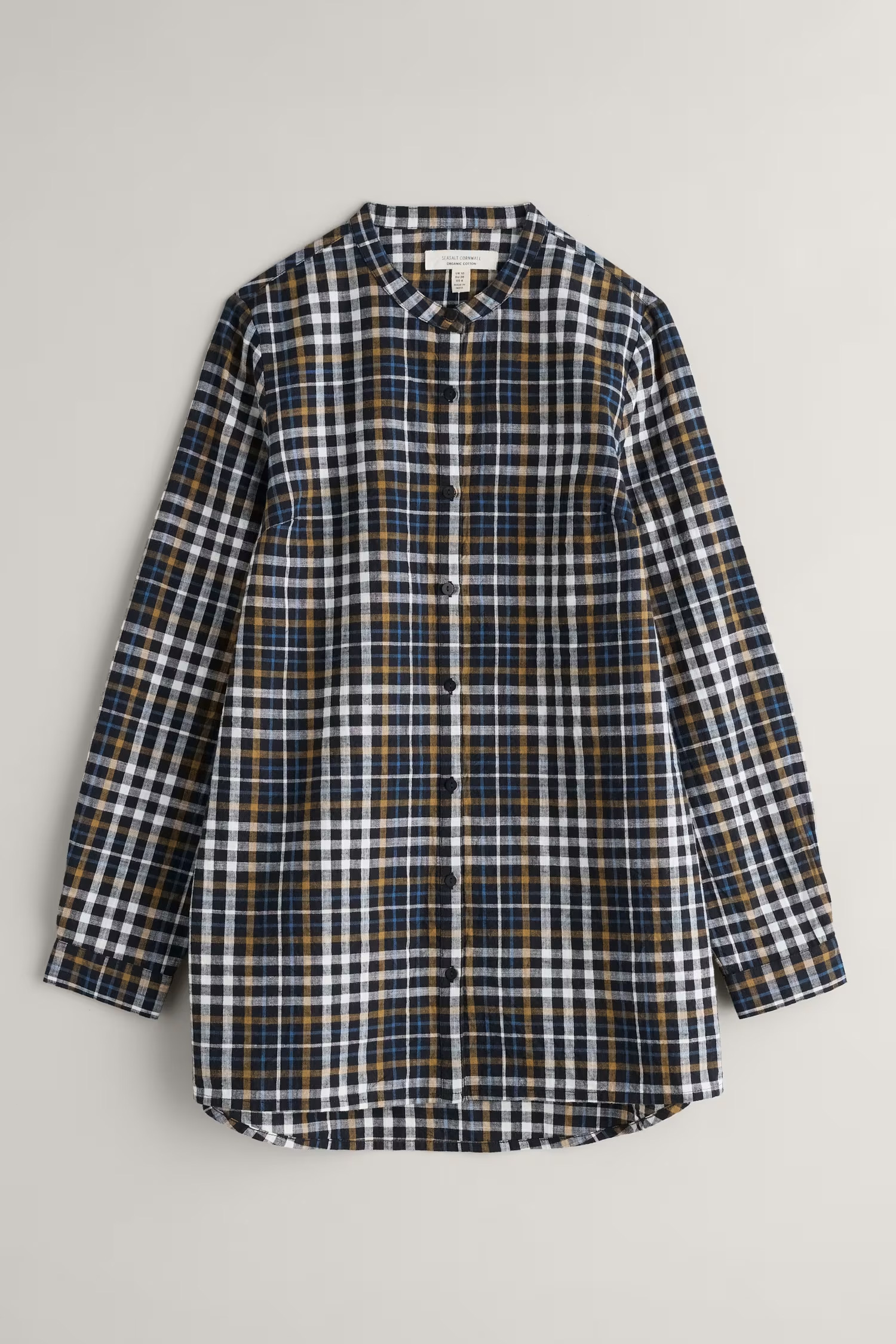 % SEASALT CORNWALL Shallow Sun Shirt-Clover Onyx Chalk