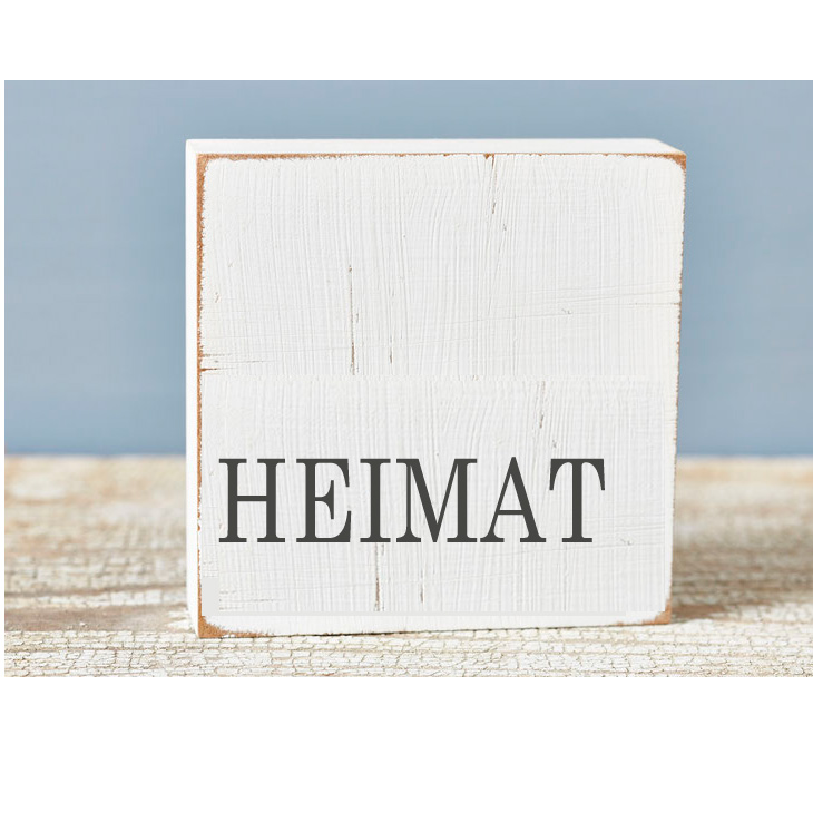 Textplatte "HEIMAT" von iopla , 10 x 10 cm     