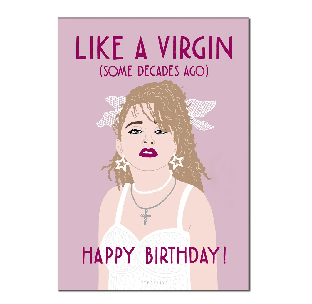 Typealive Postkarte " Virgin"   Happy Birthday, Geburtstag