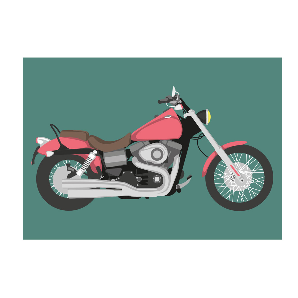 Postkarte Motorbike/ Motorrad von  luminous