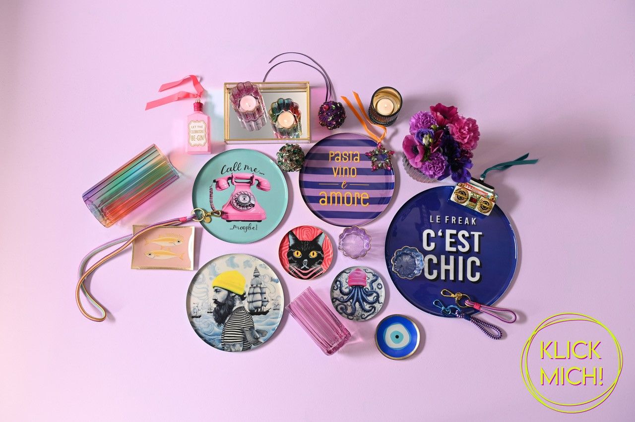 Love Plates, Glasteller S, Motiv: All i want for Christmas is Disco, ca. 10 x 10 cm