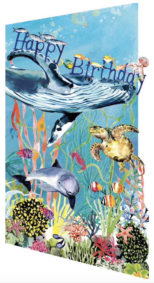 Roger la Borde Oceania Birthday Lasercut  Grußkarte , Geburtstagskarte
