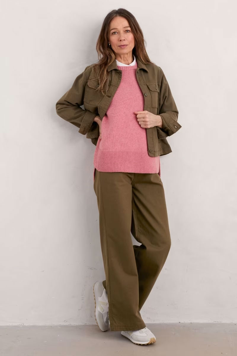 % SEASALT CORNWALL Pullunder Coupling Knitted Vest, Farbe: Wild Rose