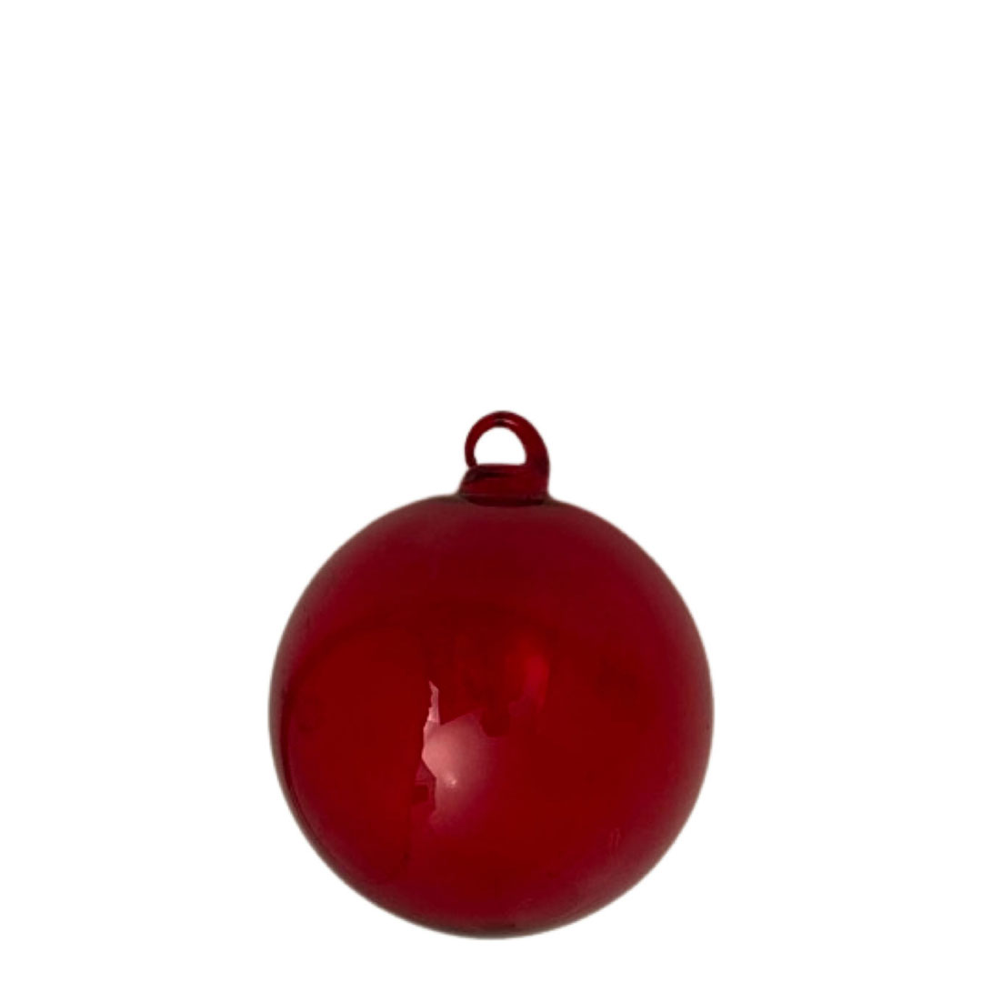 Weihnachtskugel Glasöse rot, ca. 5 cm  , Glas