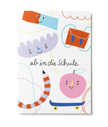 Postkarte "Schule" von Annika Kelm, Unter Pinien