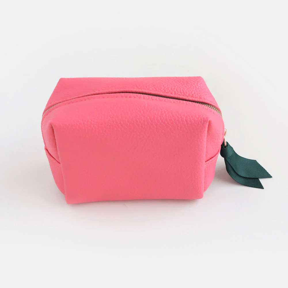 Caroline Gardner Mini Cube Cosmetic Bag Pink , Kosmetiktasche klein 