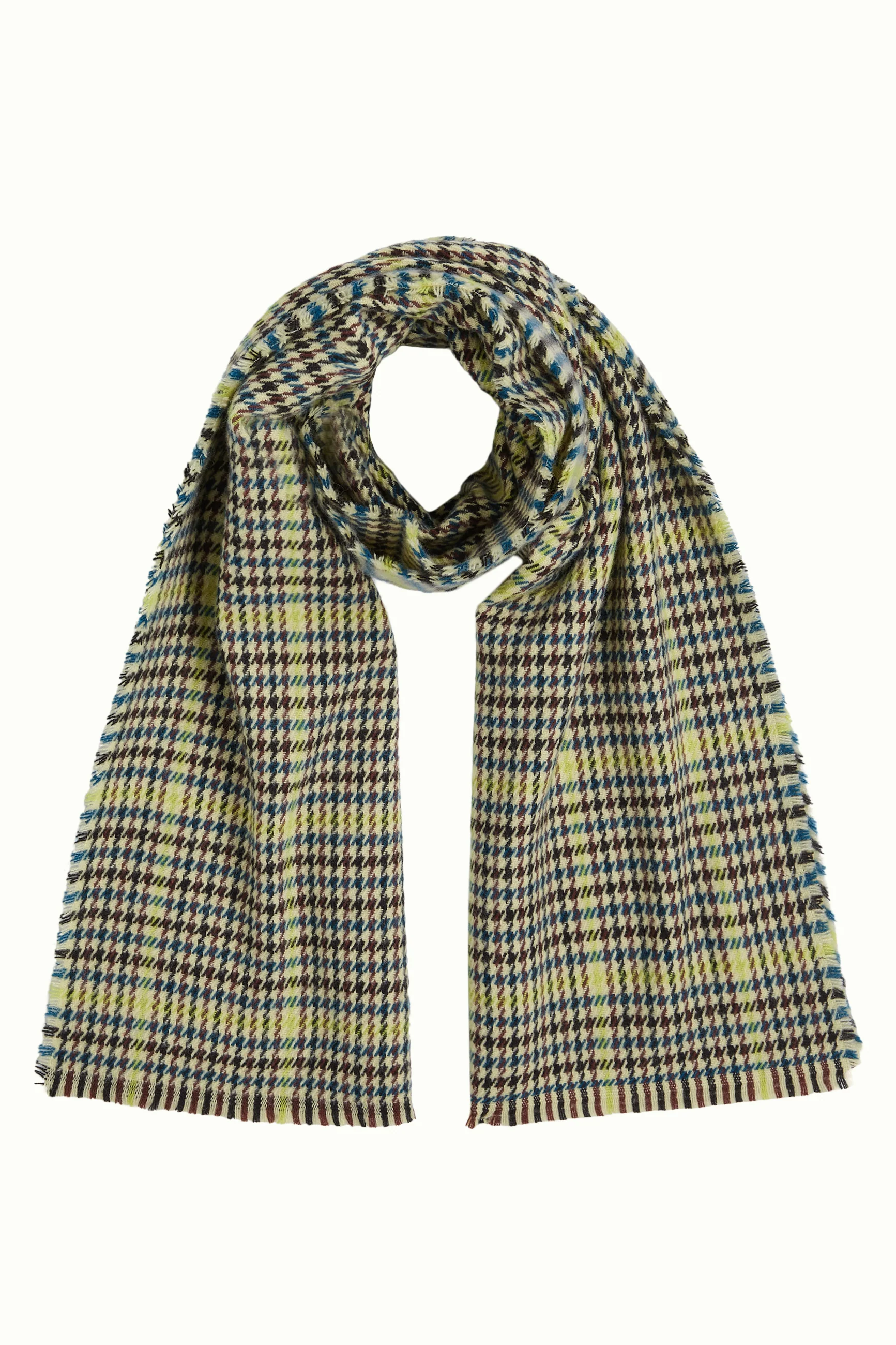 King Louie Schal Houndstooth Scarf, Farbe Spruced Green