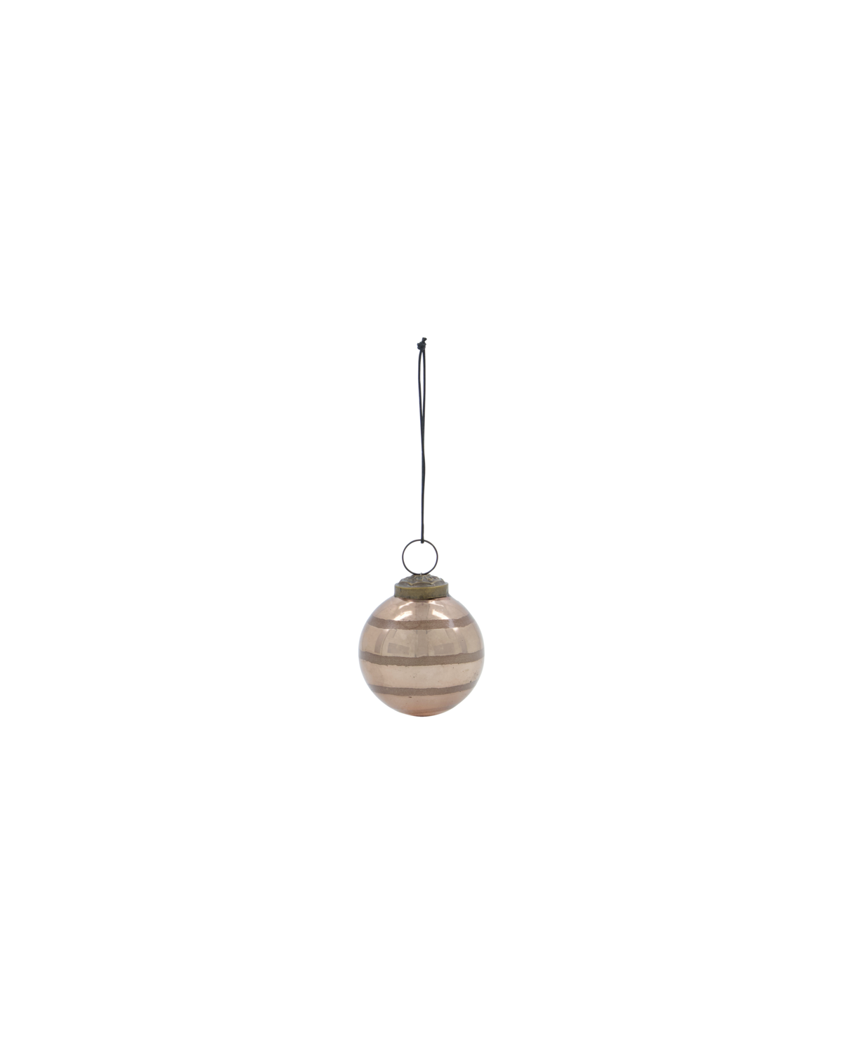 House doctor XMAS Weihnachtskugel " BALL" brown von House doctor, ca. 5,5 cm