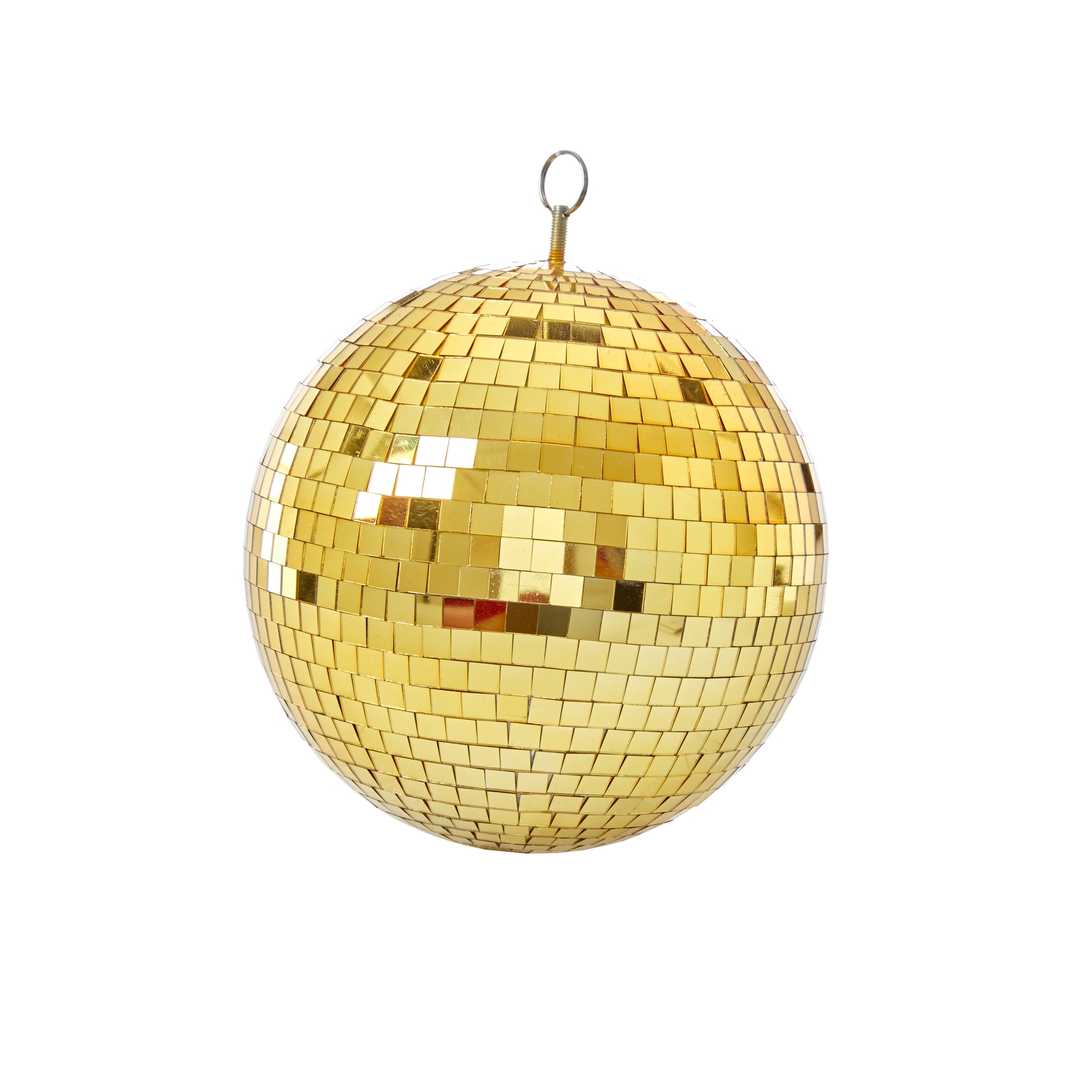 RICE Diskokugel Gold, D. ca. 25 cm, Large Disco Ball - gold