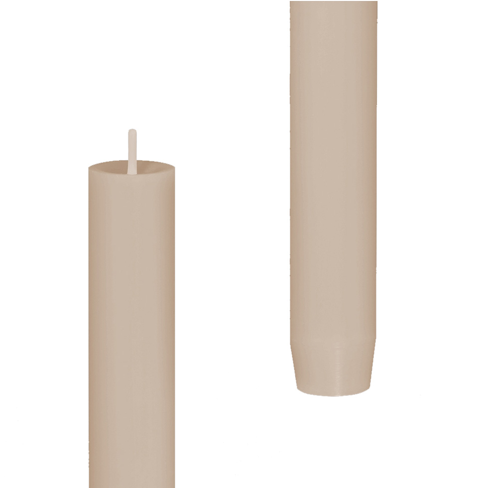 Engels Kerzen  Stabkerze gegossen, Größe D. 2,2 x H 24 cm Mandel