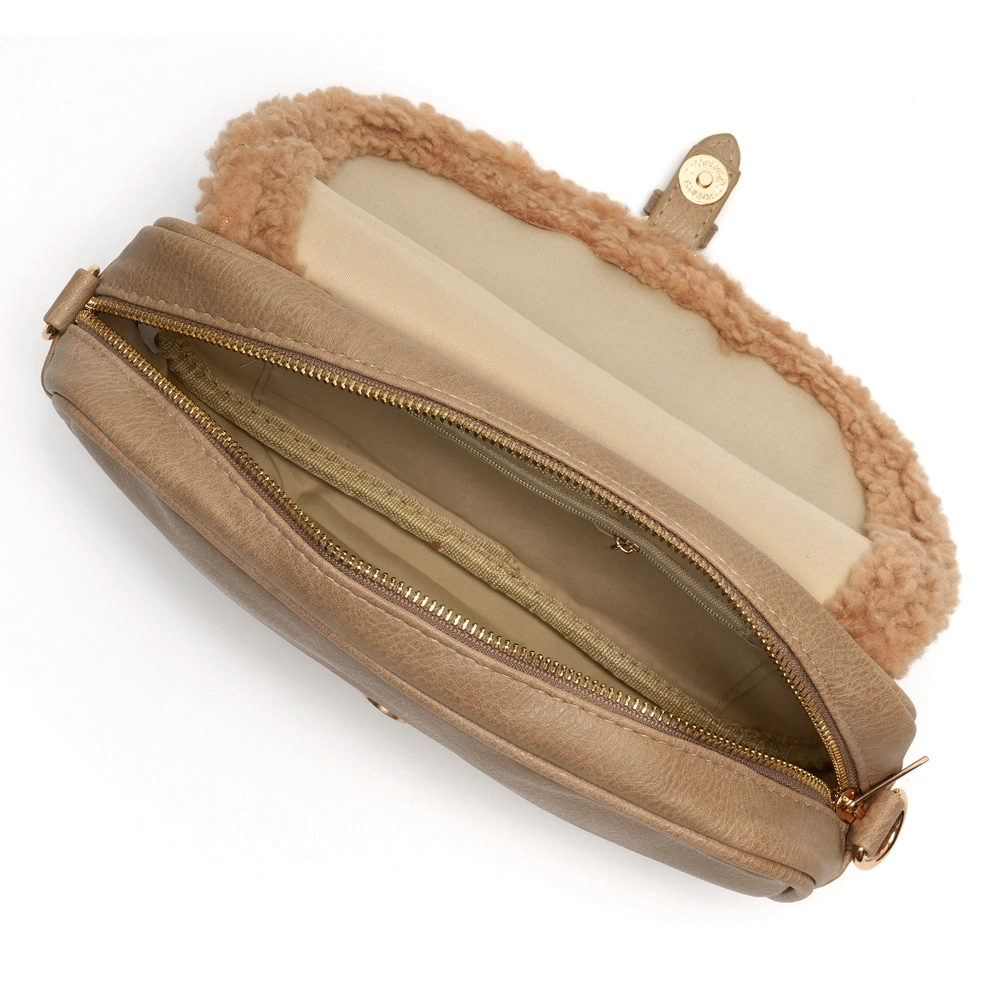 % LOT83 Tasche Bella Nr. 4, beige, Umhängetasche