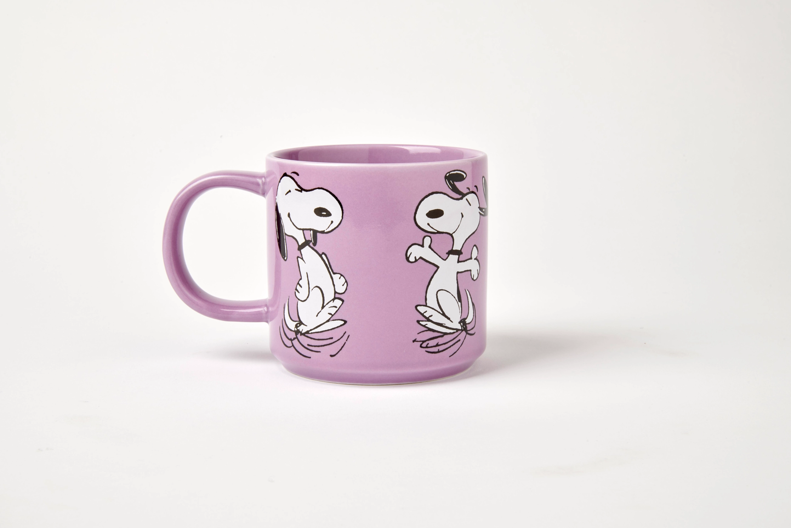 The Peanuts Becher "Happy Dance", Snoopy Tasse, ca. 330 ml  , Flieder