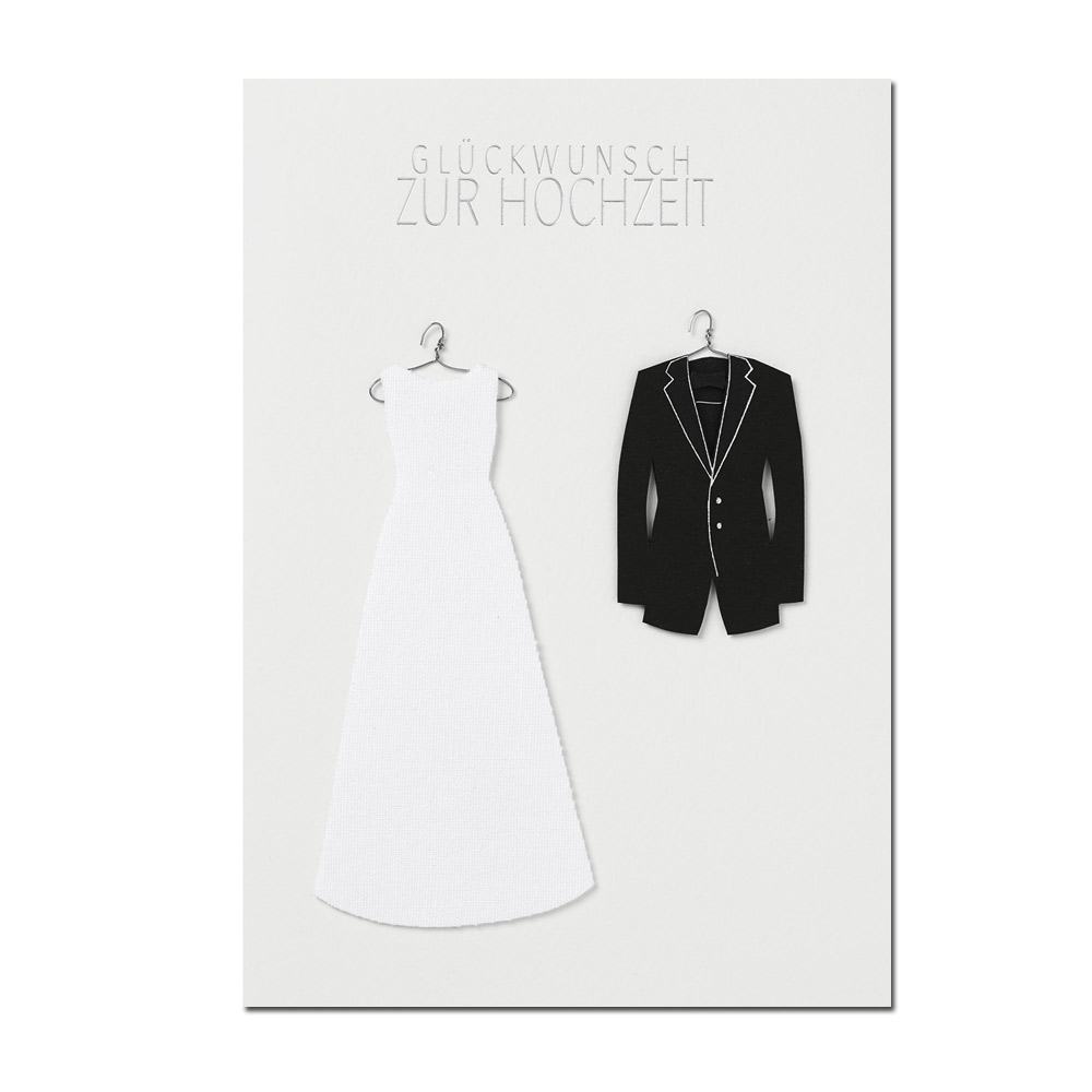 Räder Kleiderkarte "Glückwunsch zur Hochzeit"
