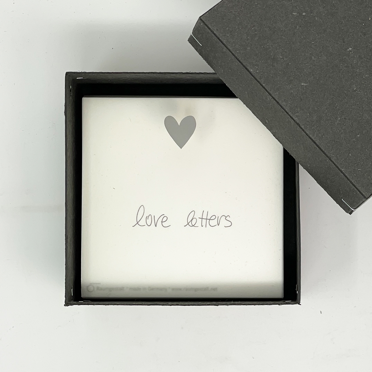 Raumgestalt "Love Letters" Merkzettel in Box,  Love Letter