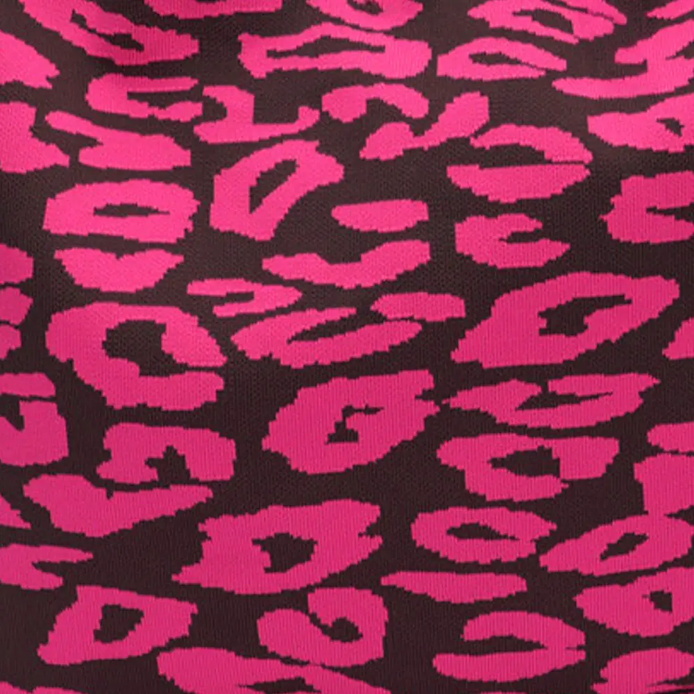 LOT83 Shopper Lois 172, LEO PINK-Aubergine, ca.  45 x 35 cm