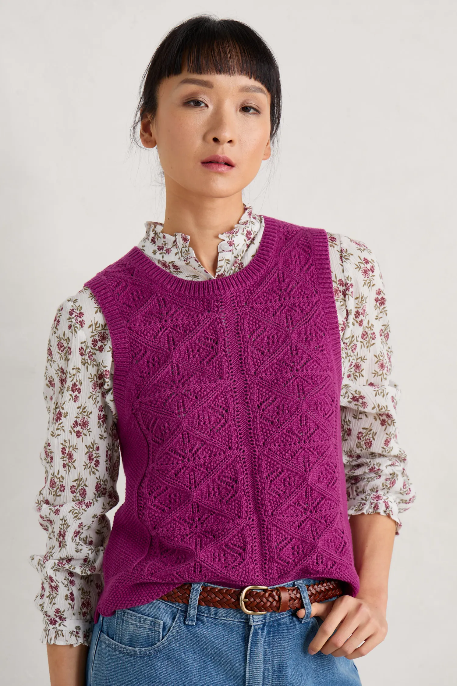 % SEASALT CORNWALL Pullunder Doe Path Vest-Cordial,  Bio-Baumwolle 
