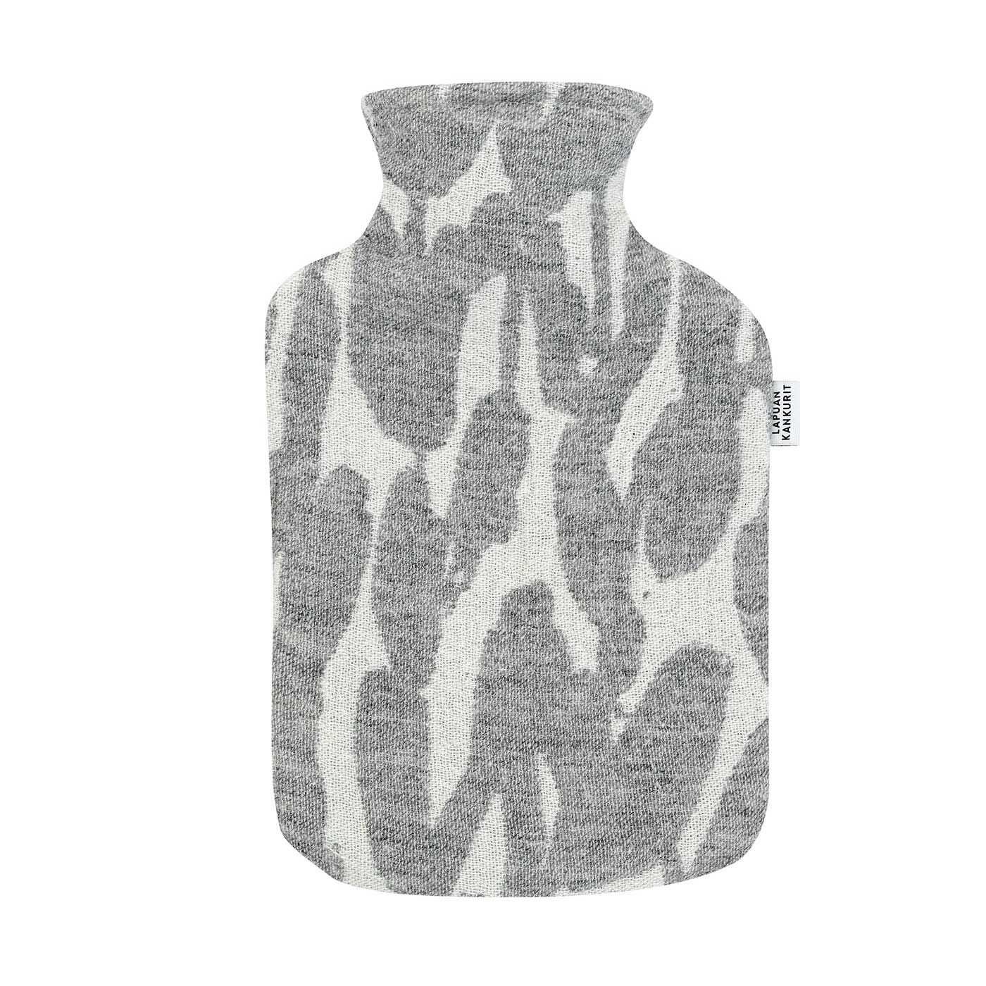 Lapuan Kankurit Wärmflasche JÄKÄLÄ Farbe: white-grey, 100 % Wolle aus Finnland  