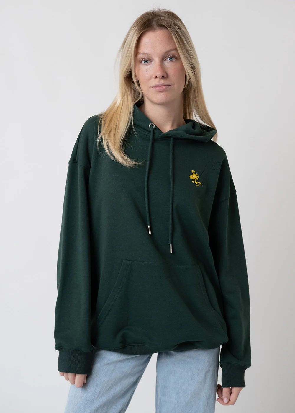 Peanuts Hoodie "Peanuts: Ned mid mir" - dunkelgrün, UNISEX, Oversize