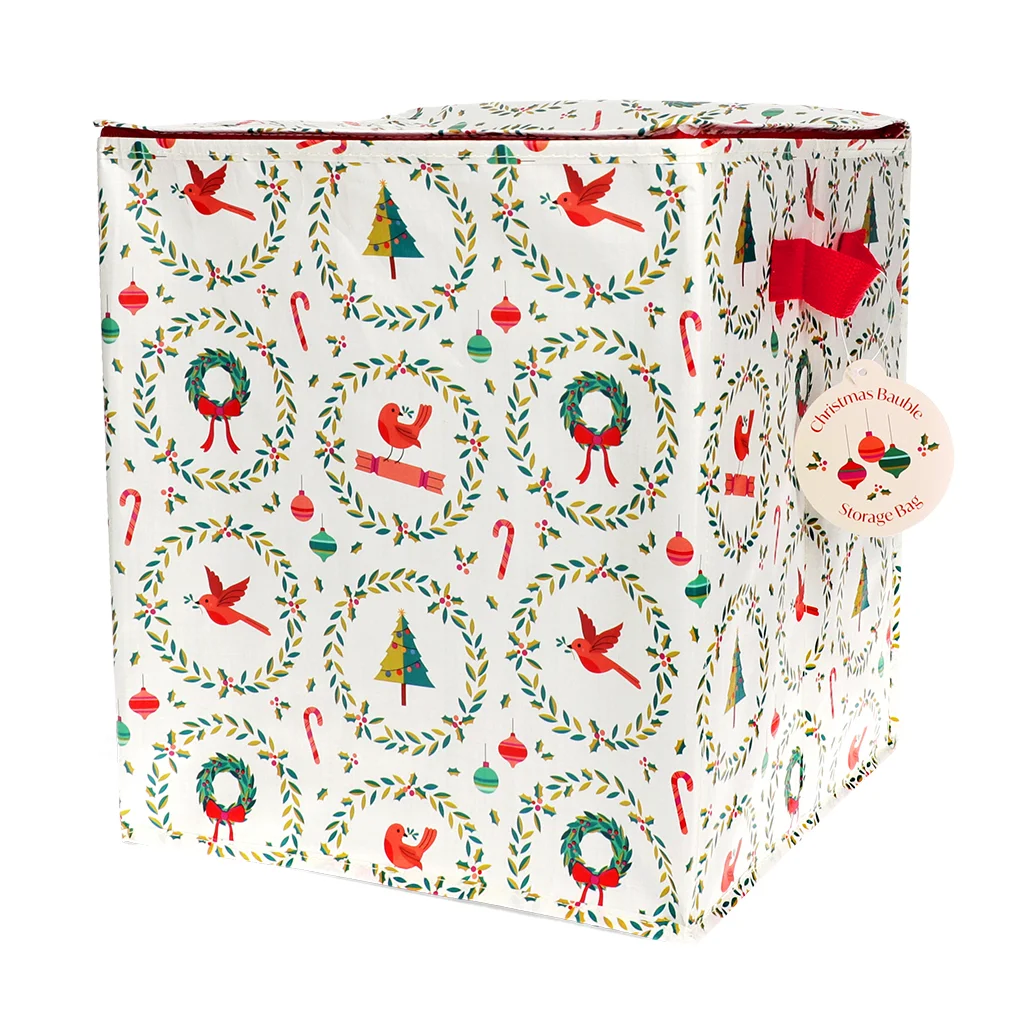 Aufbewahrungstasche für Christbaumkugeln - Klassisches Weihnachten
