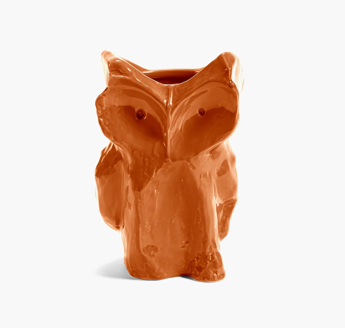Eule Vase S Orange After Midnight, Kollektion Midnight creatures von Marni, Höhe ca. 23 cm