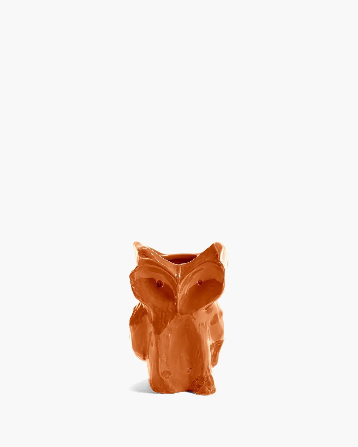 Eule Vase XS Orange After Midnight, Kollektion Midnight creatures von Marni, Höhe ca. 12 cm