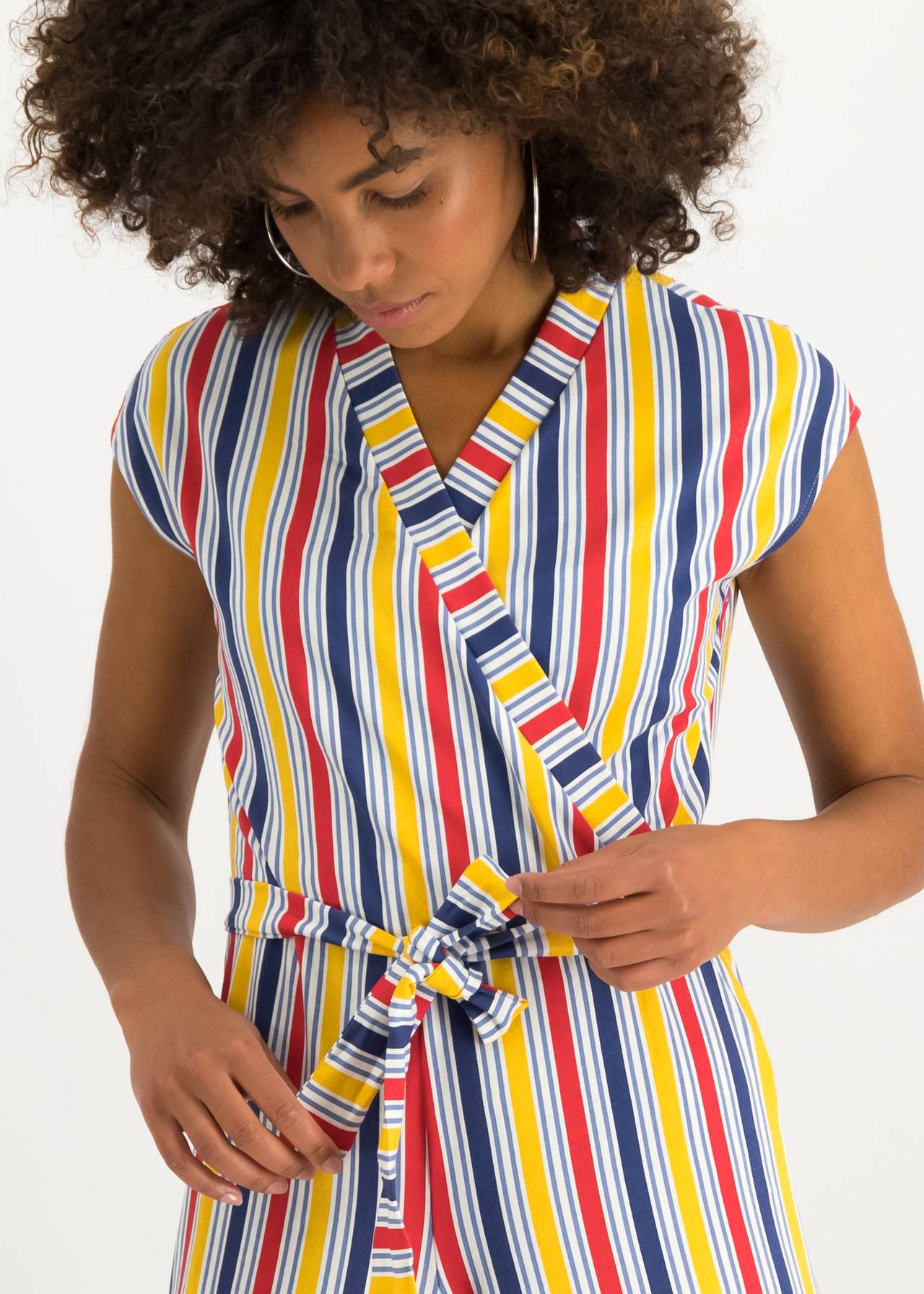 Blutsgeschwister Jumpsuit Hello Fritjes Culotte, strisce colorate Blutsgeschwister Jumpsuit Hello Fritjes Culotte, strisce colorate