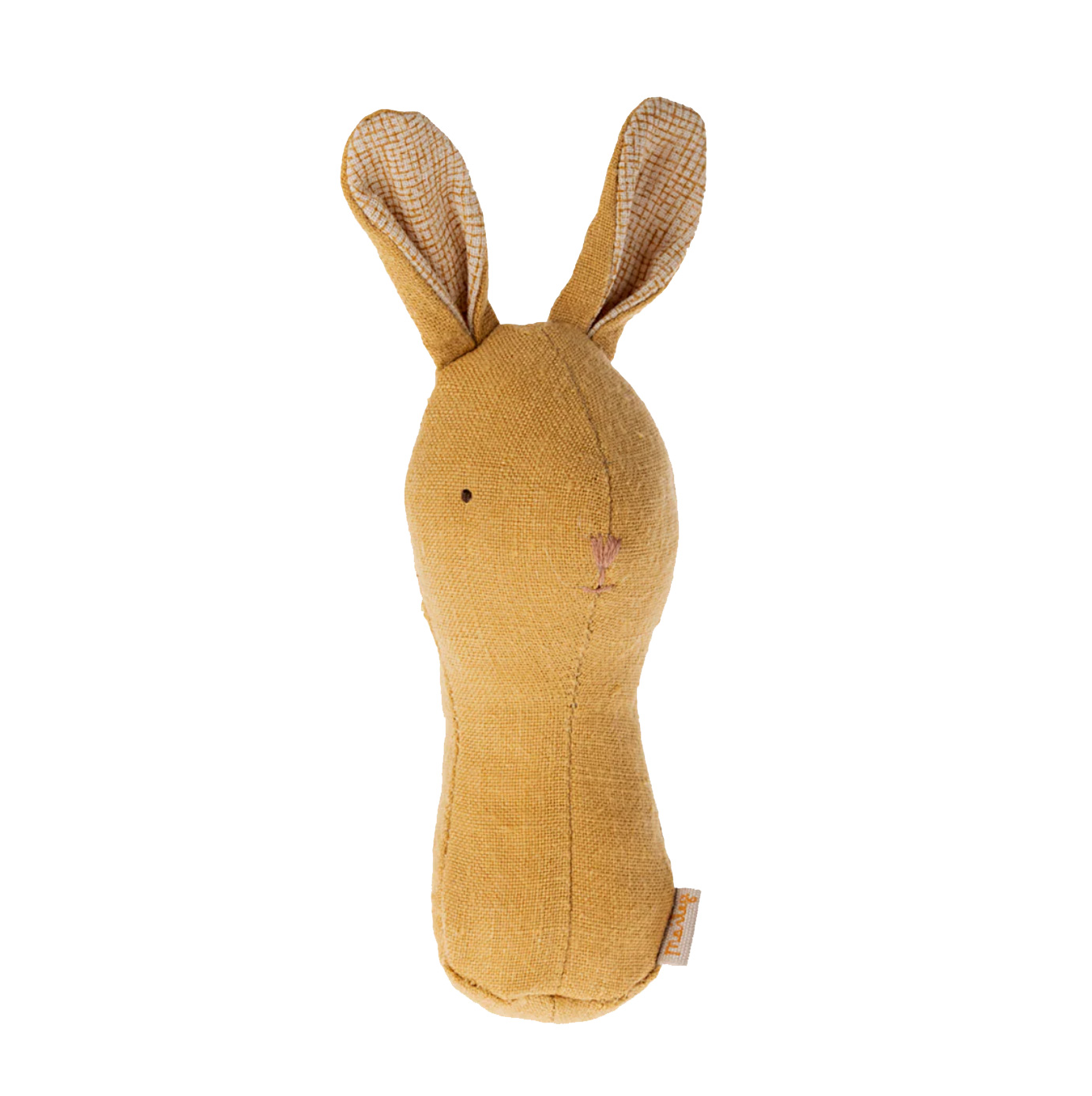 Maileg  Kuscheltier-Rassel Hase Rassel -Gelb, ca. 14,5 cm, Lullaby friends